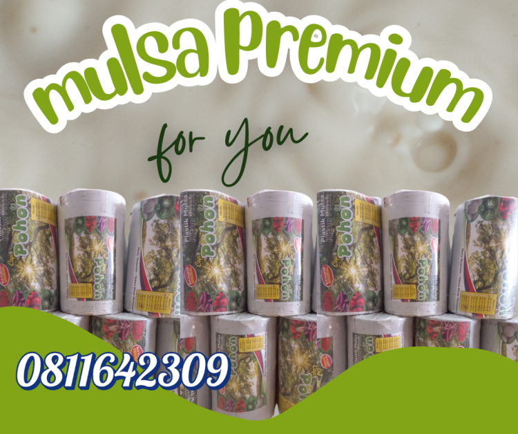 Plastik Pertanian Mulsa Hitam Perak